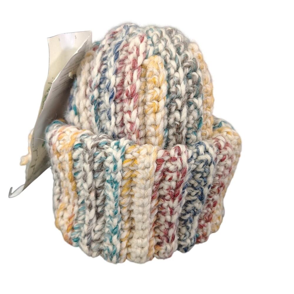 Hand Crocheted Beanie Hat Wool Ease Adult/Kid